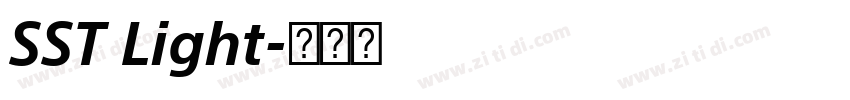 SST Light字体转换